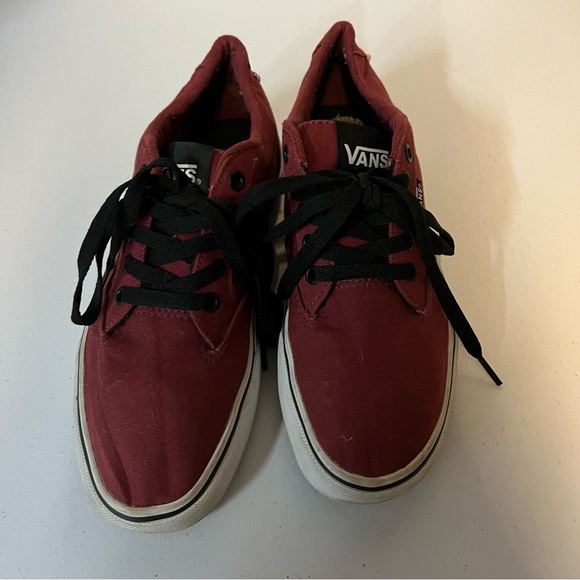 Vans Winston Oxblood unisex low top sneakers burgundy and white sole 7.5 - Picture 4 of 11
